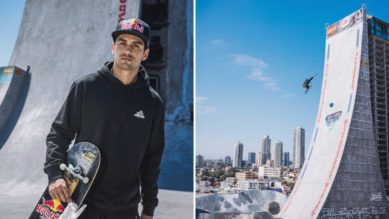 Sandro Dias bate recorde mundial ao cair 70 metros de skate no CAFF em Porto Alegre
